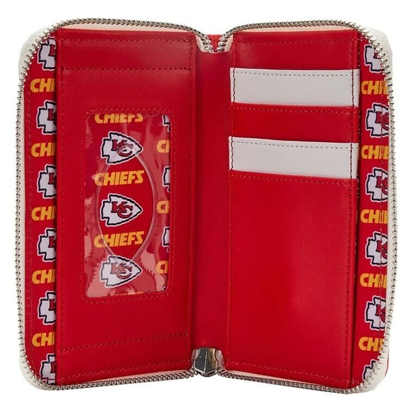 Loungefly Kansas City Chiefs Zip-Around Wallet - Picture 3 of 3